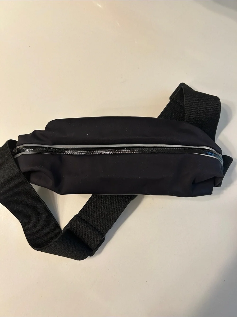Black Running Waist Pack with Touchscreen Window